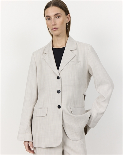 Leveté Room - Kanya 1 Blazer - Silver Cloud Melange